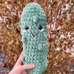 Crochet Pickle Plushie 