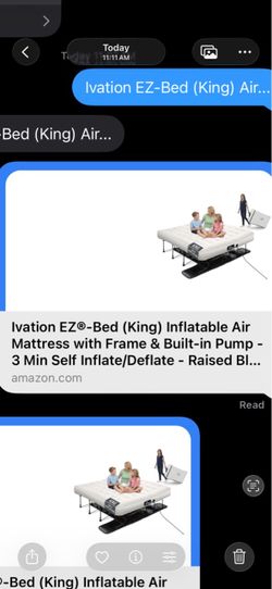 Ivation EZ-Bed King Self-Inflating Air Mattress with Frame & Built-In Pump