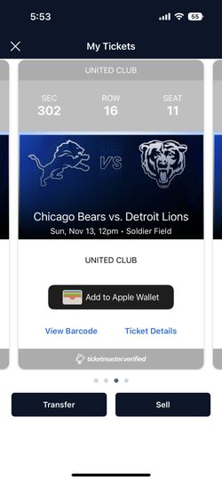 Chicago Bears V Detriot Lions