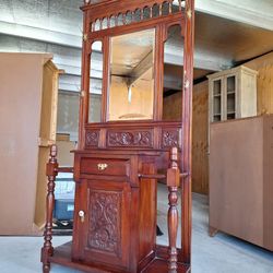 Classic Antique Mahogany Hallstand $260 FIRM