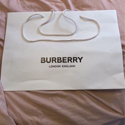 Burberry Paper Bag 16”x12”x4”