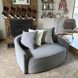 Thomasville Swivel Snuggle Chair 