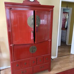 FREE Red TV Cabinet And Coffee Table