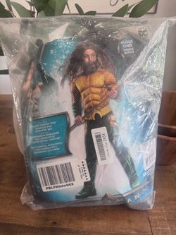 DC Aquaman Muscle Chest Halloween Costume- child 4-6 yo