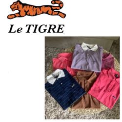 BUNDLE of 6 vintage Le Tigre men’s polo shirts