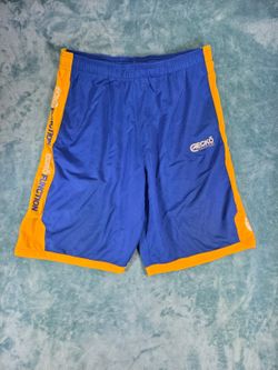 Ecko Function Mens XL Royal Blue Yellow Athletic Shorts Rhino Logo Streetwear