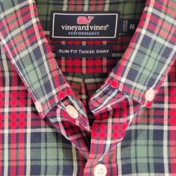 Vineyard Vines Performance Slim Fit Tucker Shirt size medium