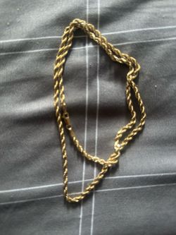 24in. 14k Diamond Cut Rope Chain