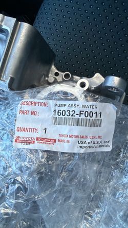 2018 - 2024 Toyota Camry Water Pump