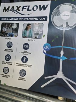 3 Speed oscillating16" standing Fan new in box