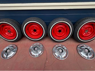 1963 Impala wheels and hub caps set