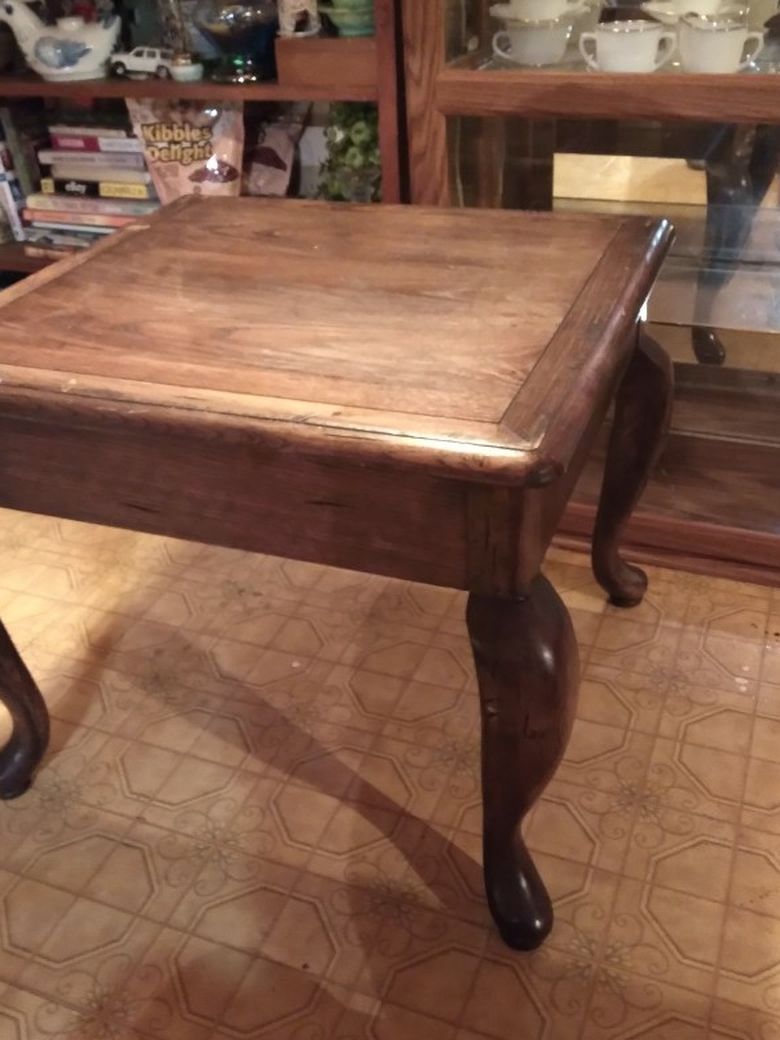 Solid Wood End Table