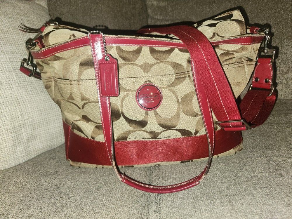 Coach Diaper Bag With Changing Pad