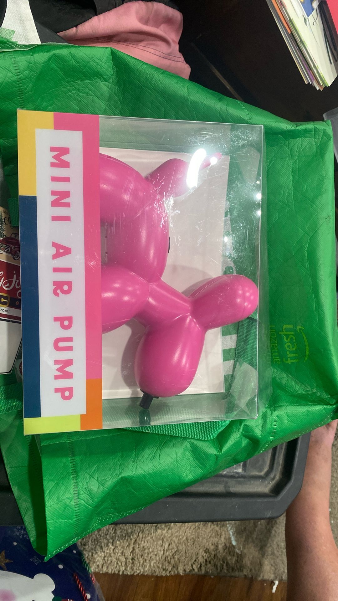 Playground Pink Balloon Dog Mini Air Pump