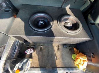 Dual 15" Diablo subwoofers w Custom built box