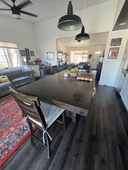 Wooden Island Kitchen Table