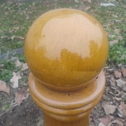 Garden Sphere And Pillar