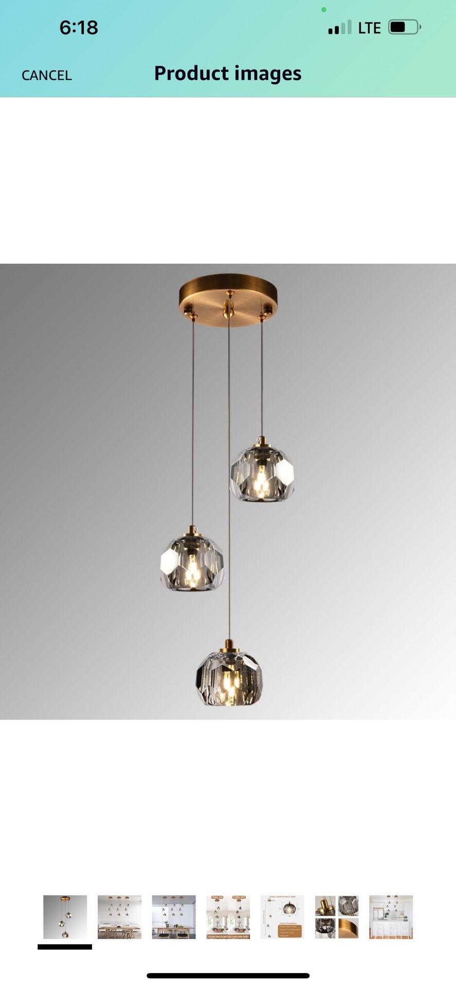 3 Light Prism Crystal Pendant Light, Modern Smoke Crystal Pendant Light Fixtures 9W, Triple Pendant Round Ceiling Pendant Lighting for Dining Room,All Products : American Fashion Style Bags On Sale