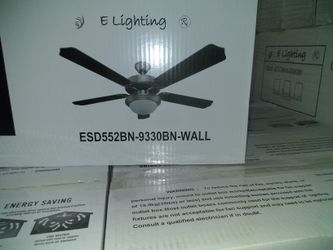 Abanico de control de pared incluye luz