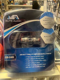 Elite Audio OB-04G 2000W Amplifier Installation Kit