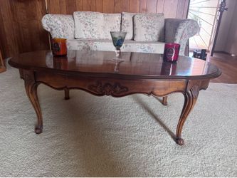 Solid wood coffee table
