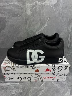 Dolce & Gabbana Portofino Men Sneakers Black & White