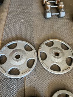 45 lb iron plates