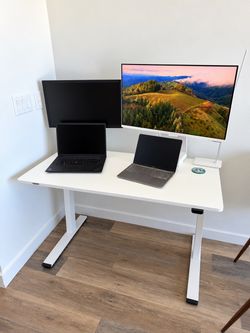 Flexispot Standing Desk in White - 48 x 24 Inches