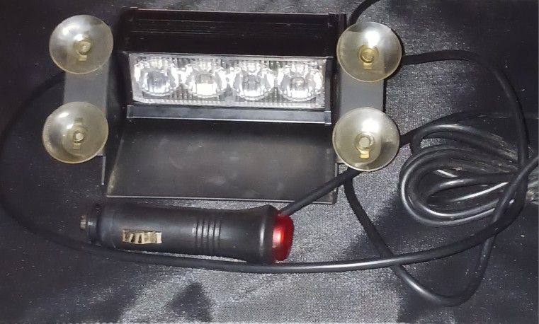 Rear window emergency L.E.D strobe light