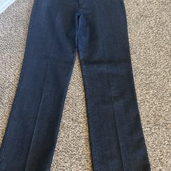 Khakis & Co Dark Blue Denim ladies Pants size 8