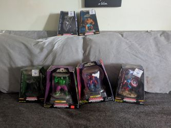 Pewter and steal marvel figures