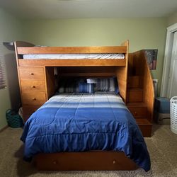 Bunk bed (twin &full) with drawers