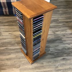Oak Amish CD rolling Holder