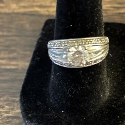 925 sterling Silver CZ Ring