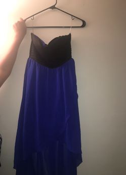 Black & blue dress