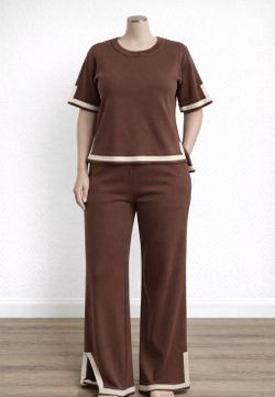 two-piece ribbed loungewear set// Set De Dos Piezas Para Mujer