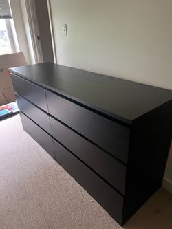 6 Drawer Wooden Dresser - IKEA Malm