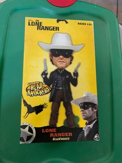 Disney The Lone Ranger Head Knocker by Neca New In Box Bobblehead 10 Inch Box