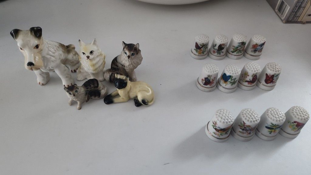 17 Vintage Porcelain Figures