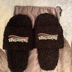 Balenciaga Fur Slide