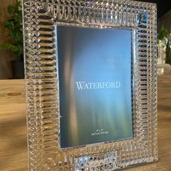 {ONE} Lismore diamond picture frame by Waterford- 5x7. Overall: 13.7” x 11.5”. Material: crystal. MSRP: $190. Our price: $84 + Sales tax