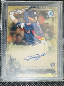Yulieski Gurriel Bowman Chrome RC Auto Card 1/1 superfractor