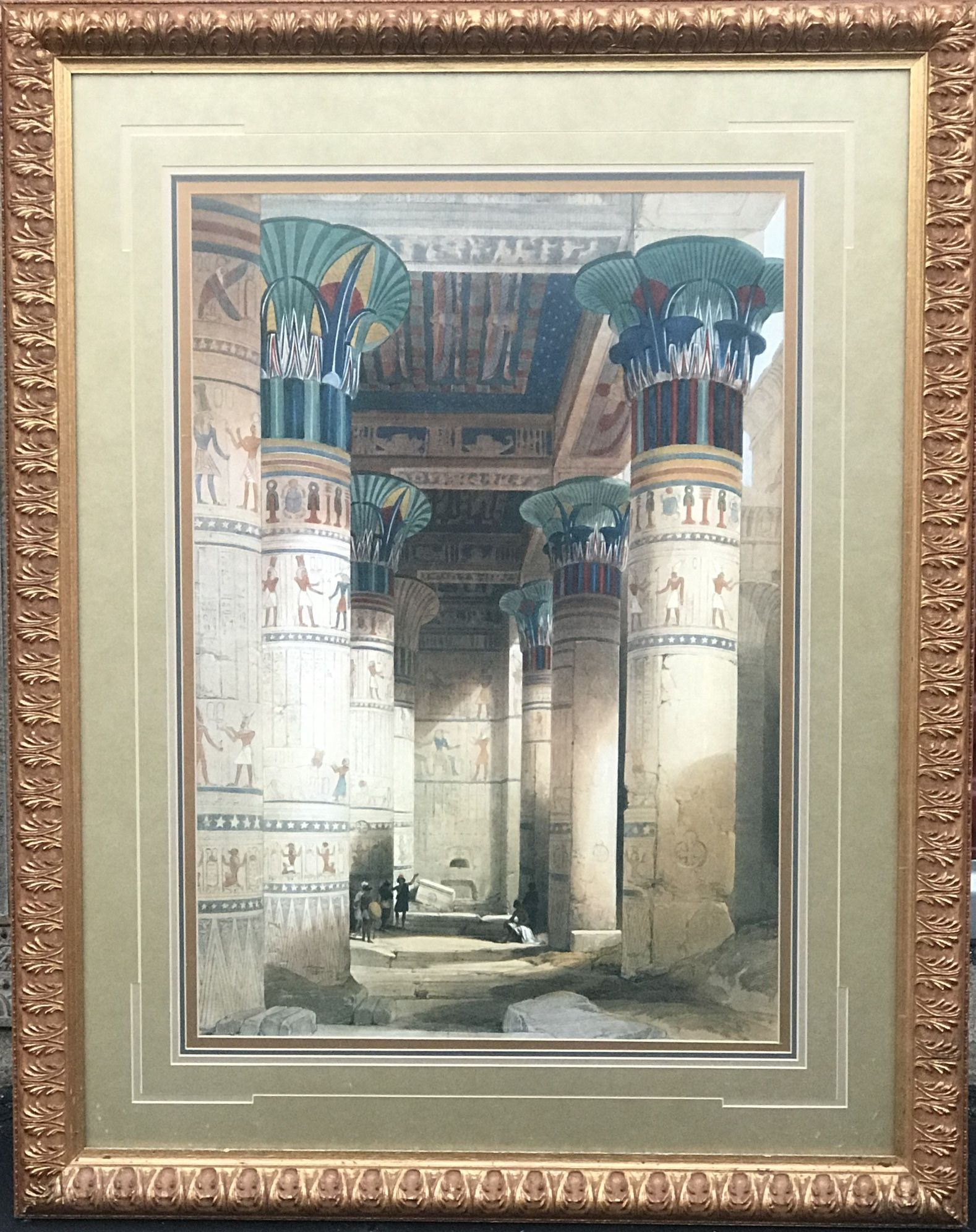 Folded Gold Wood Frame Egyptian Art