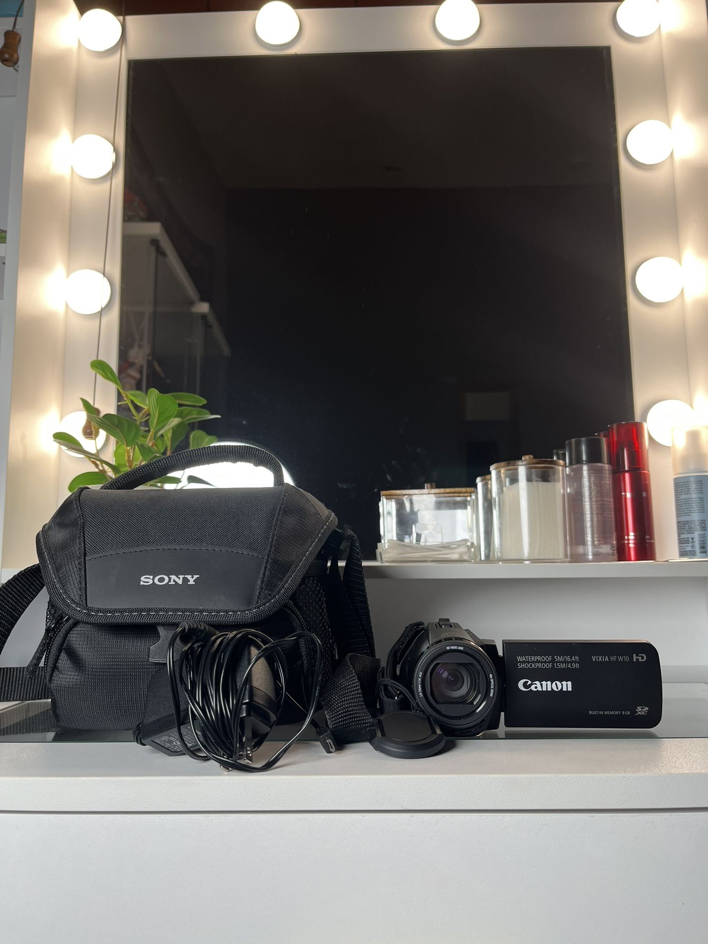 Canon Vixia HF W10 Full HD WaterProof ShockProof 8 GB Camcorder AVCHD $390 Value