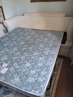 White sleeper Queen Sofa