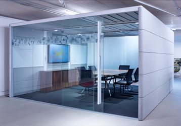 STEELCASE ORANGEBOX AIR-29 3X3  ( LARGE CONFERENCE BOOTH) SAVE THOUSANDS. 