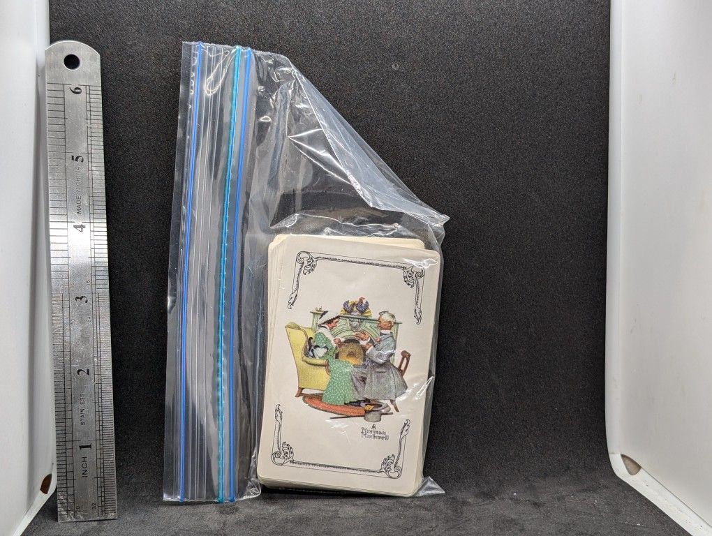 Vintage Norman Rockwell Playing Cards COMPLETE w/ Joker