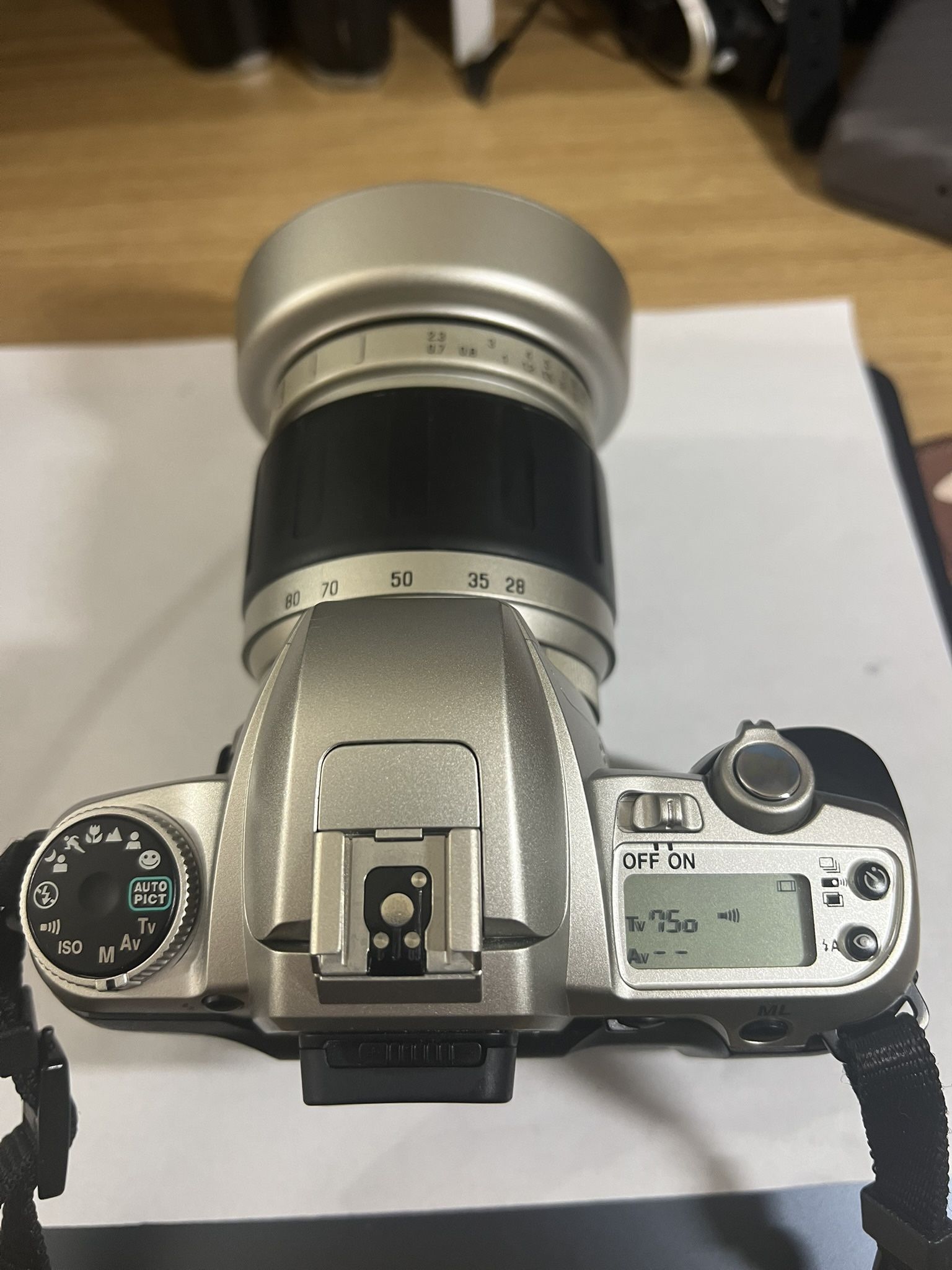 Top mint Pentax ZX 7 (MZ 7) 35 mm SLR FilmCamera 28 80 mm Lens Tested/