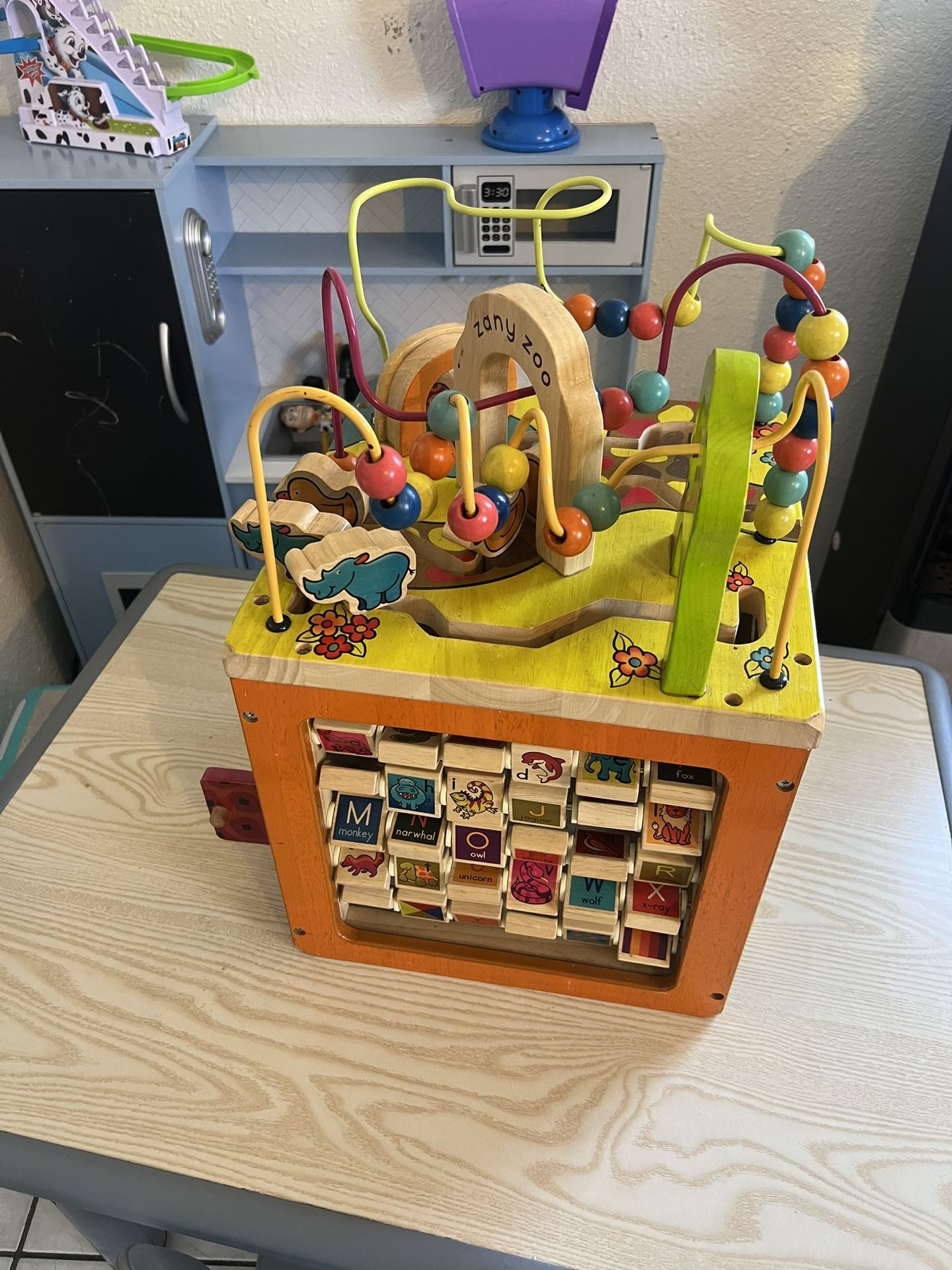 B Toys Wooden Activity Cube