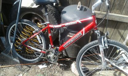 Ladies Mongoose mountain bike could use a set of tires but otherwise in great shape 50 bucks